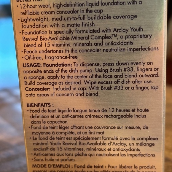 STILA Stay all day foundation & Concealer 1.0 Fl.Oz.Golden color #10 NWOT - Picture 6 of 7